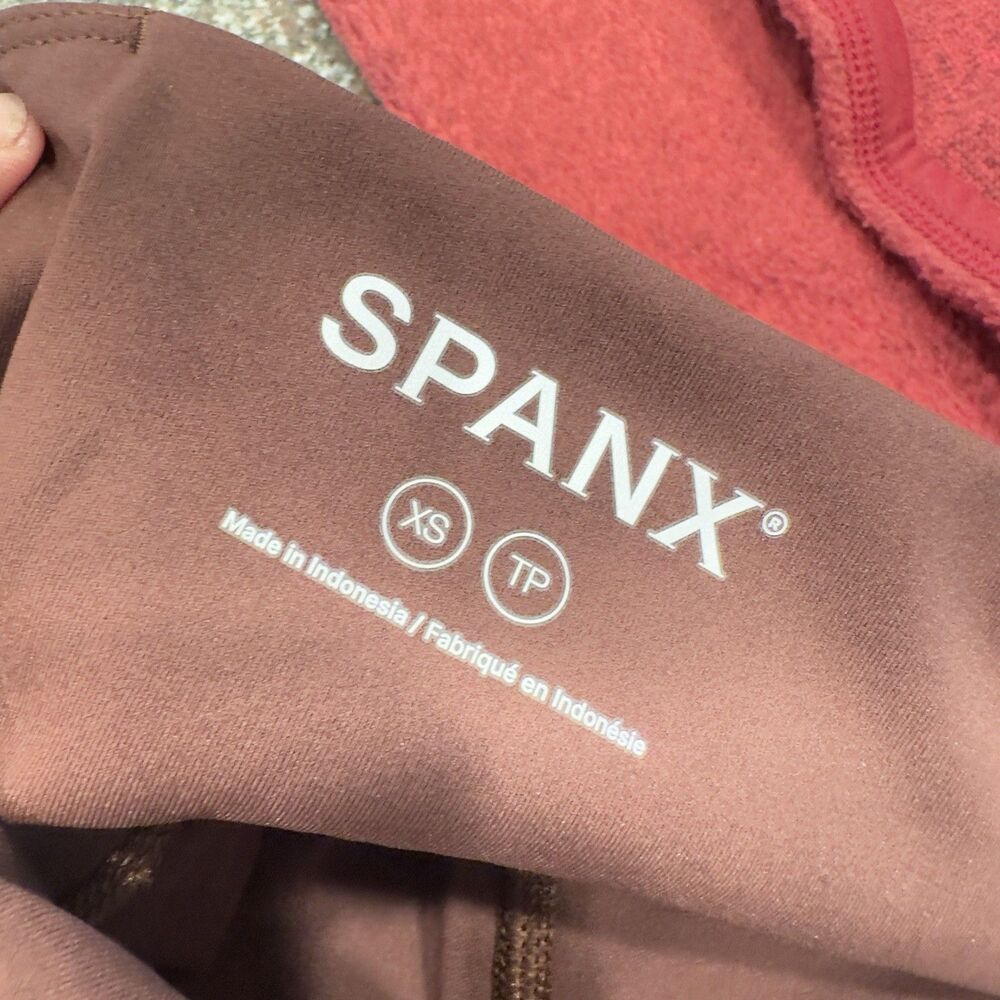 Spanx Brandy Wine Ankle Legging Xs TP stretchy hight rise EUC - Picture 2 of 10